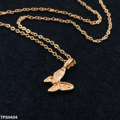 Butterfly pendant with chain