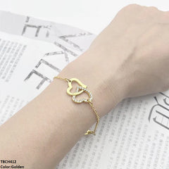 Double Heart  Bracelet