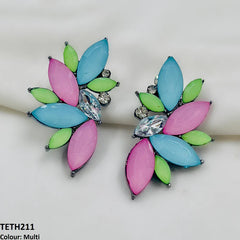 Multi colour tops earrings 